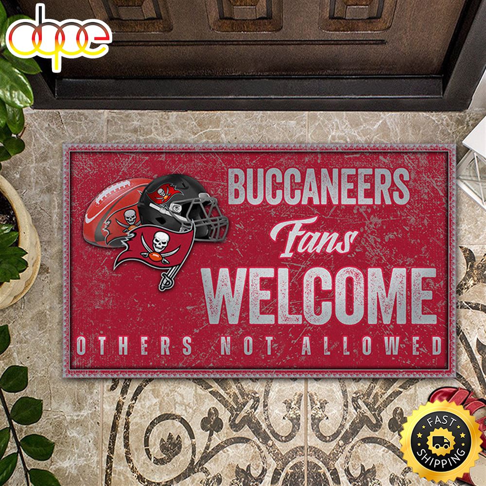 NFL Tampa Bay Buccaneers Fans Welcome All Over Print 3d Doormats