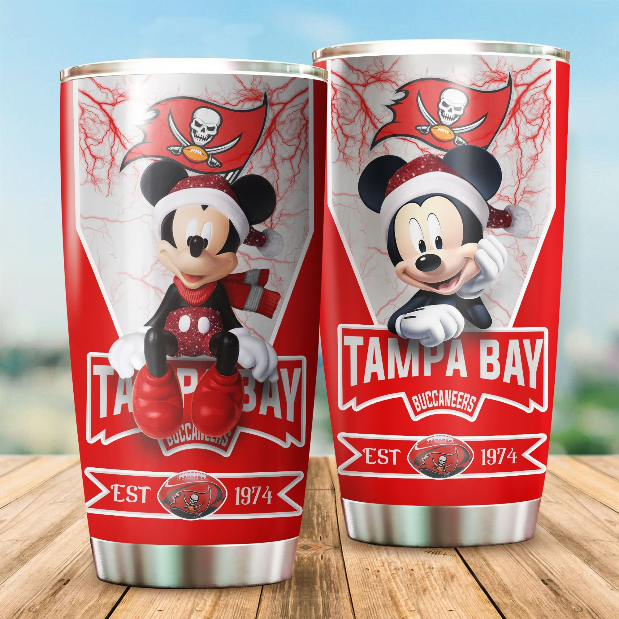 NFL Tampa Bay Buccaneers Mickey Mouse All Over Print 3D Tumbler B7bs7z.jpg