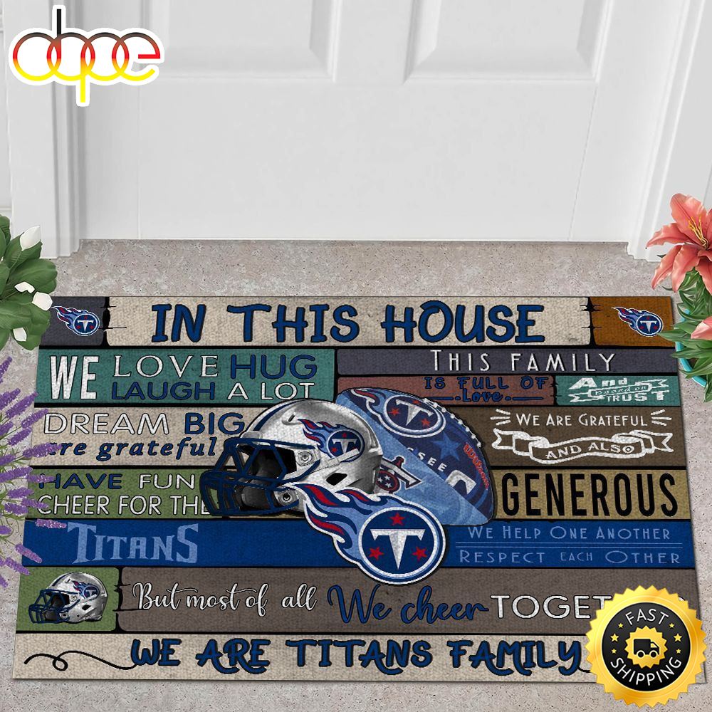 NFL Tennessee Titans In This House All Over Print 3d Doormats