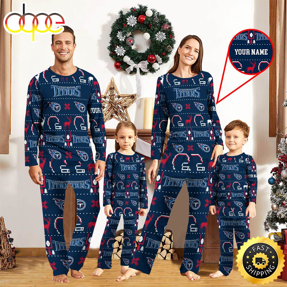 NFL Tennessee Titans Sport Pajamas Custom Your Name