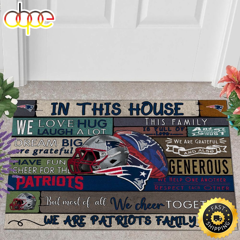NFL We Are New England Patriots Family Quote All Over Print 3d Doormats