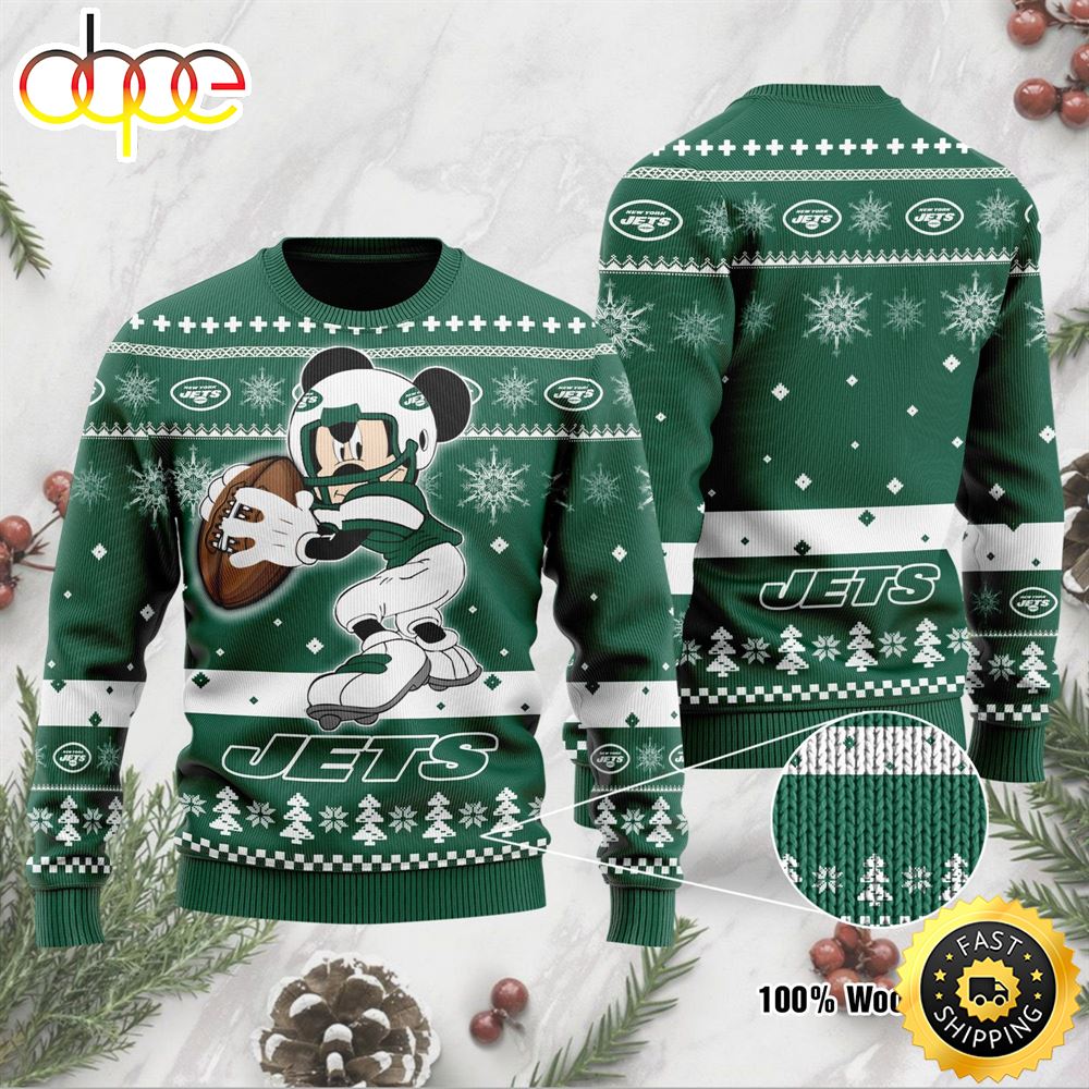 New York Jets Mickey Mouse Funny Ugly Christmas Sweater Perfect Holiday Gift Nxugbw.jpg