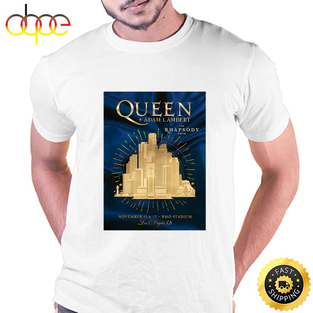 Official Queen And Adam Lambert The Rhapsody Tour 2023 Shirt T Shirt
