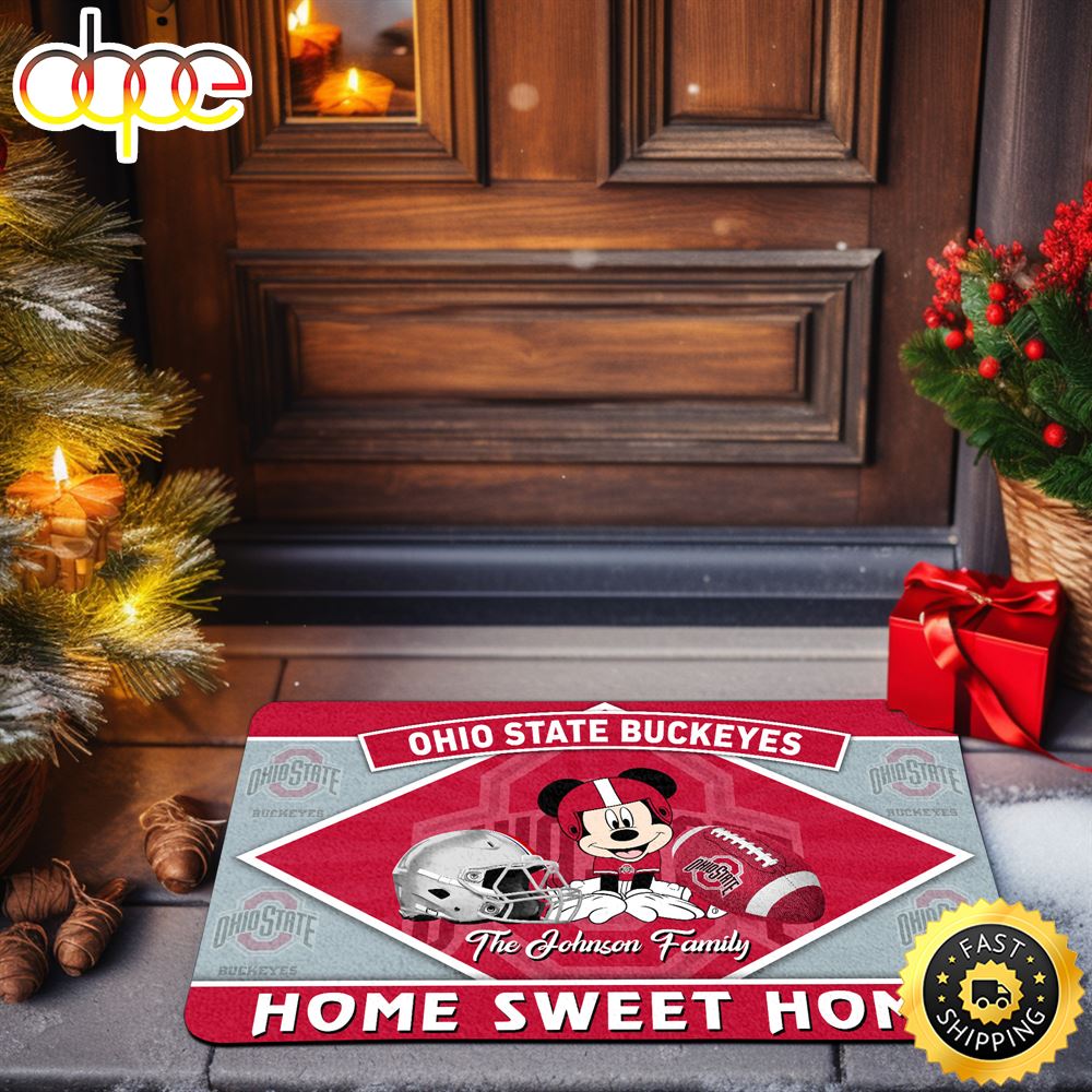 Ohio State Buckeyes Doormat Custom Your Family Name Sport Team And MK Doormat FootBall Fan Gifts EHIVM 52722 ArtsyWoodsy.Com Lgta0d.jpg