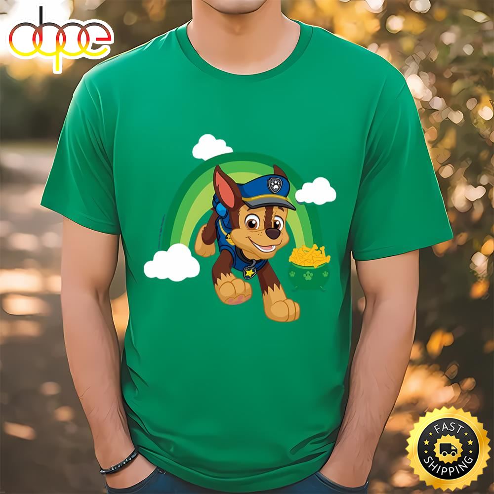 Paw Patrol St. Patrick’s Day Chase The Rainbow T Shirt Tee