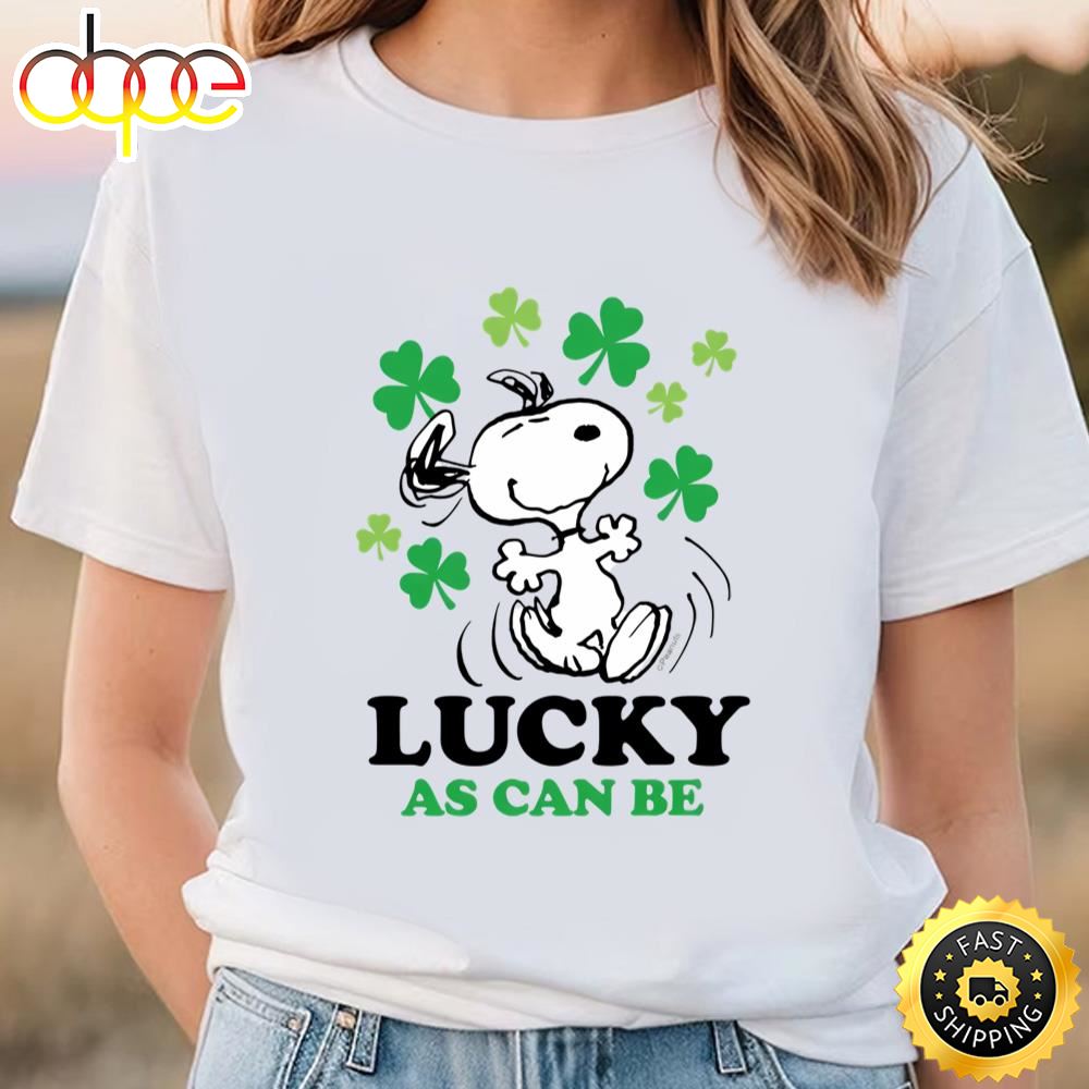 Peanuts Happy St. Patrick’s Day With Snoopy T Shirt T Shirt