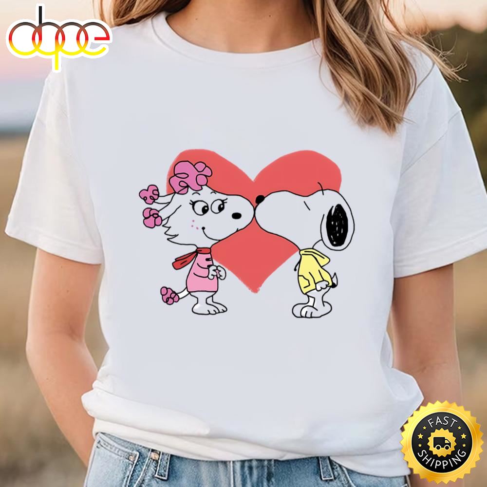 Peanuts Snoopy And Fifi Kiss Valentine Shirt