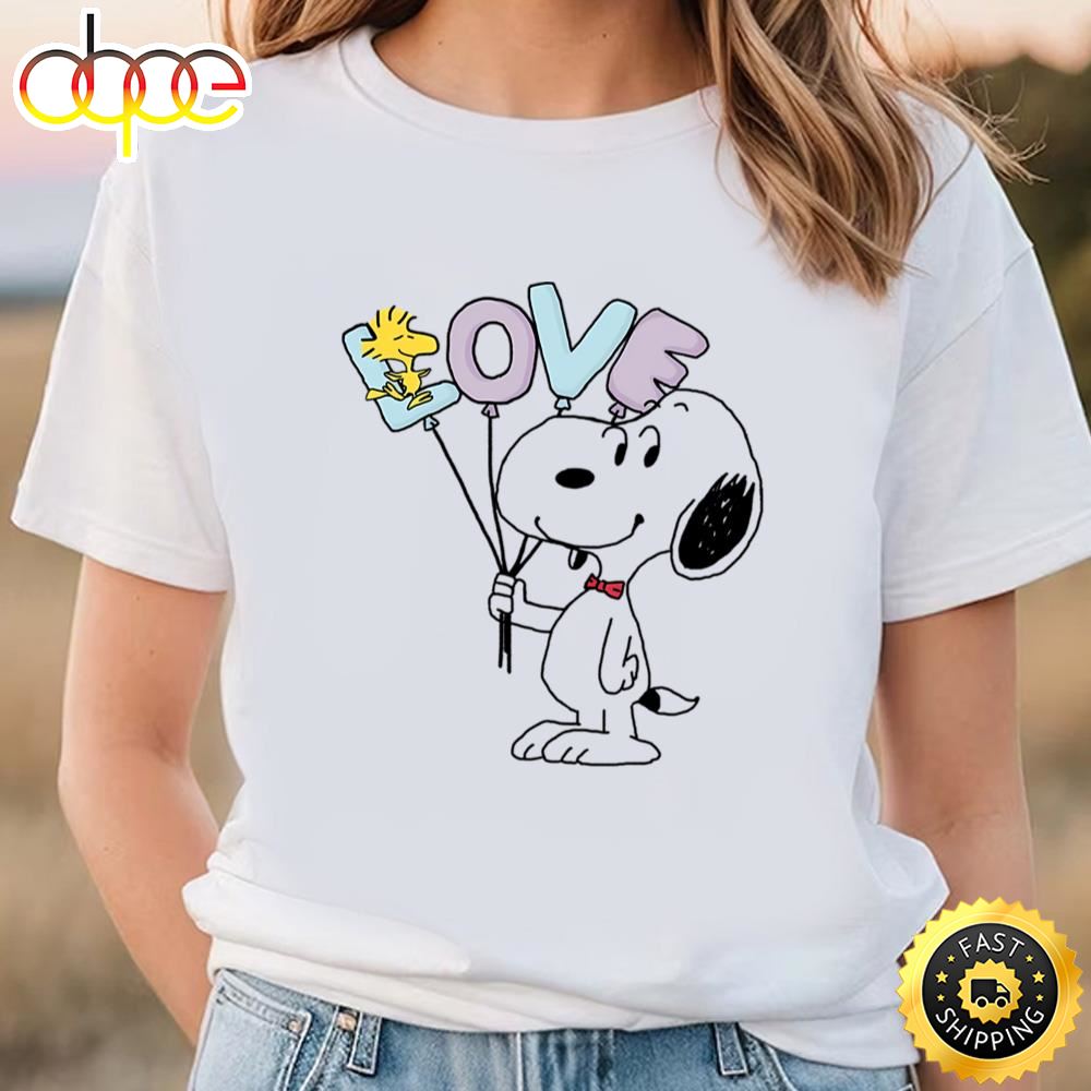 Peanuts Snoopy And Woodstock Valentine Shirt