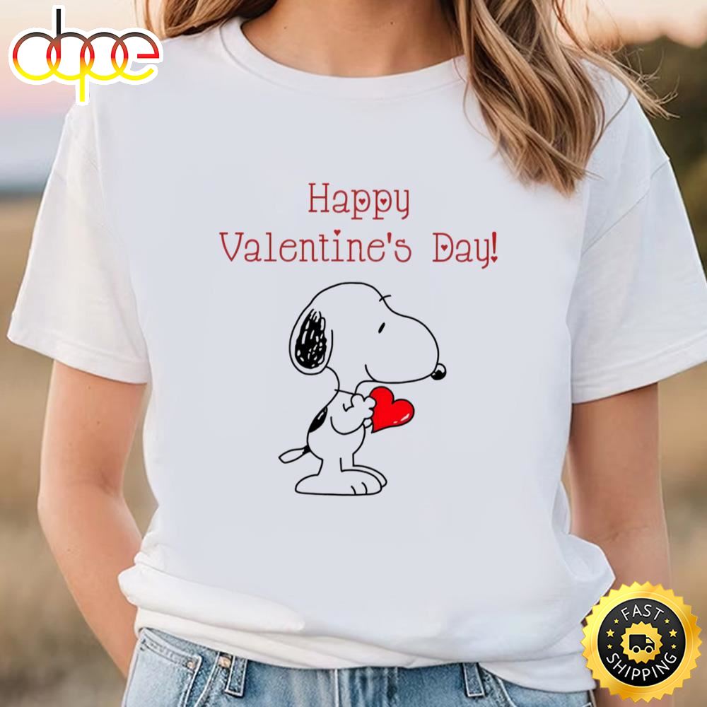 Peanuts Snoopy Happy Valentines Day Shirt
