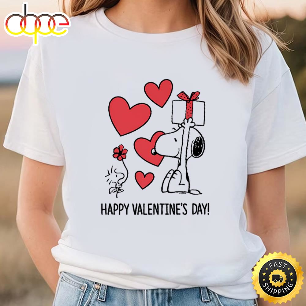 Peanuts Snoopy Happy Valentines Day T Shirt