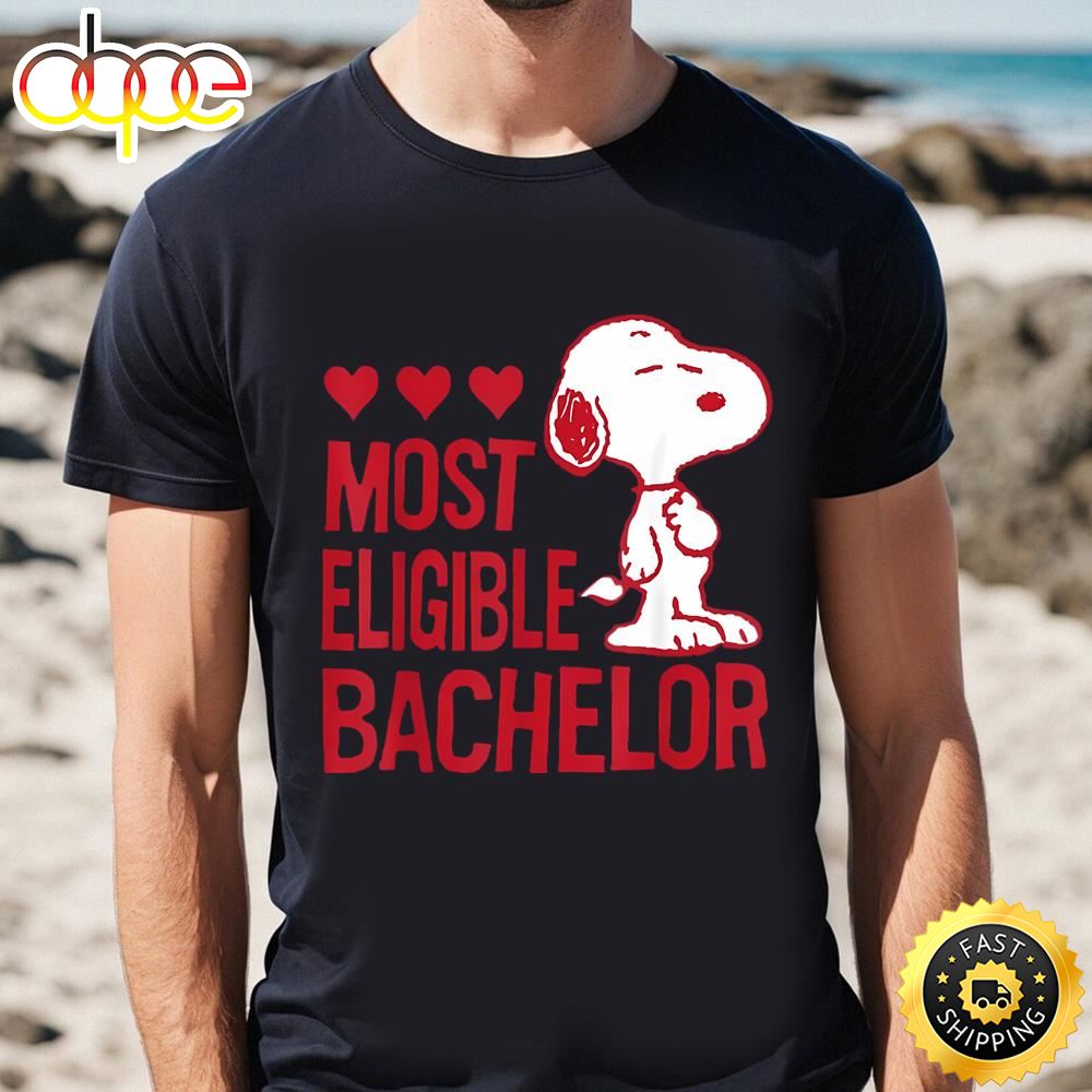 Peanuts Snoopy Valentine’s Bachelor T Shirt