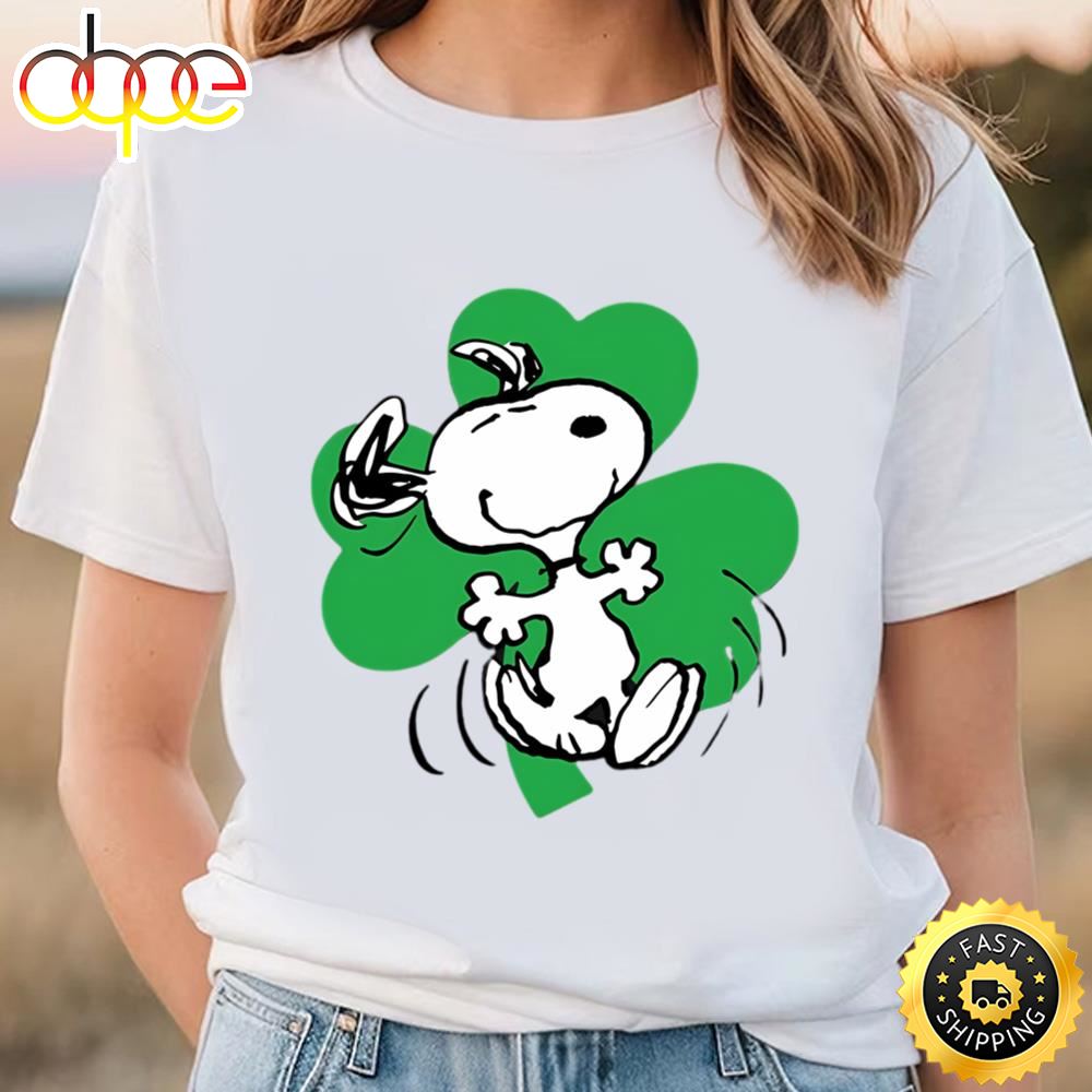 Peanuts St. Patrick’s Day With Snoopy T Shirt Tee