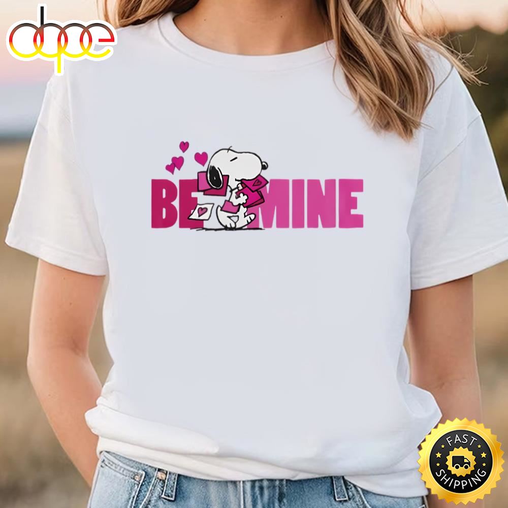 Peanuts Valentine’s Day Snoopy Be Mine T Shirt