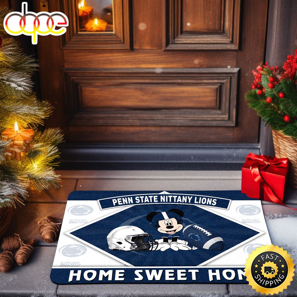 Penn State Nittany Lions Doormat Sport Team And MK Doormat FootBall Fan Gifts ArtsyWoodsy.Com Mjlwlu.jpg