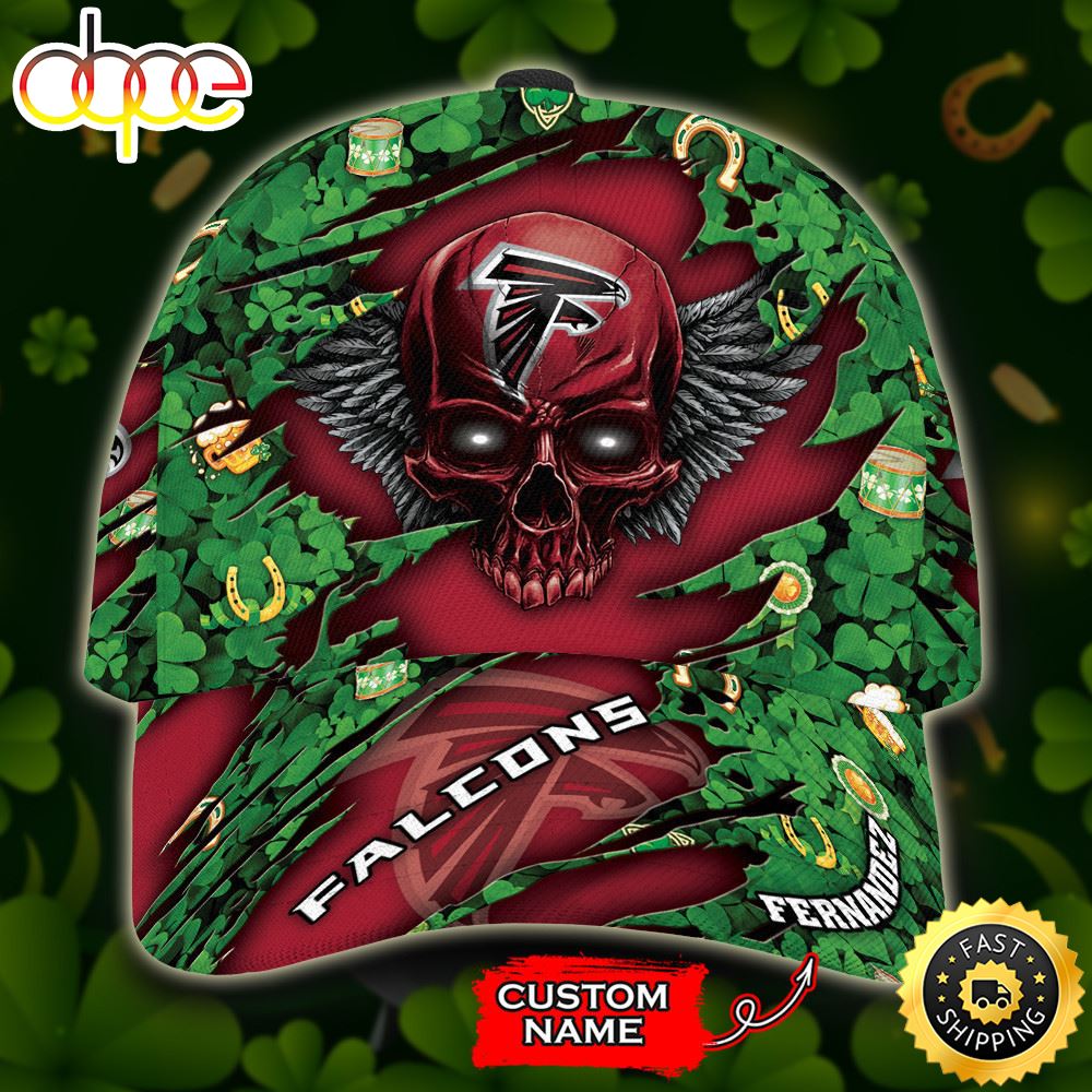 Personalized Atlanta Falcons St Patrick S Day Skull All Over Print 3D Classic Cap TPH Oduryb.jpg