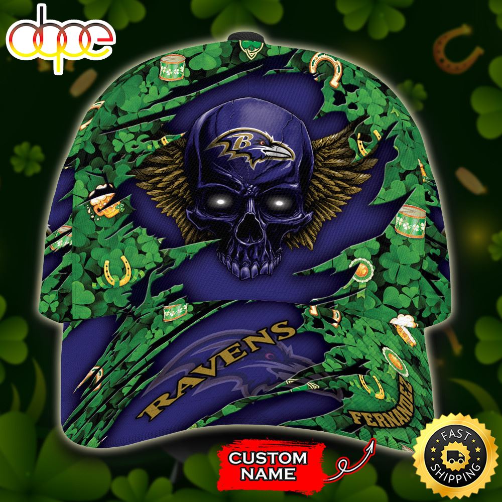 Personalized Baltimore Ravens St Patrick S Day All Over Print 3D Classic Cap TPH Bomlif.jpg