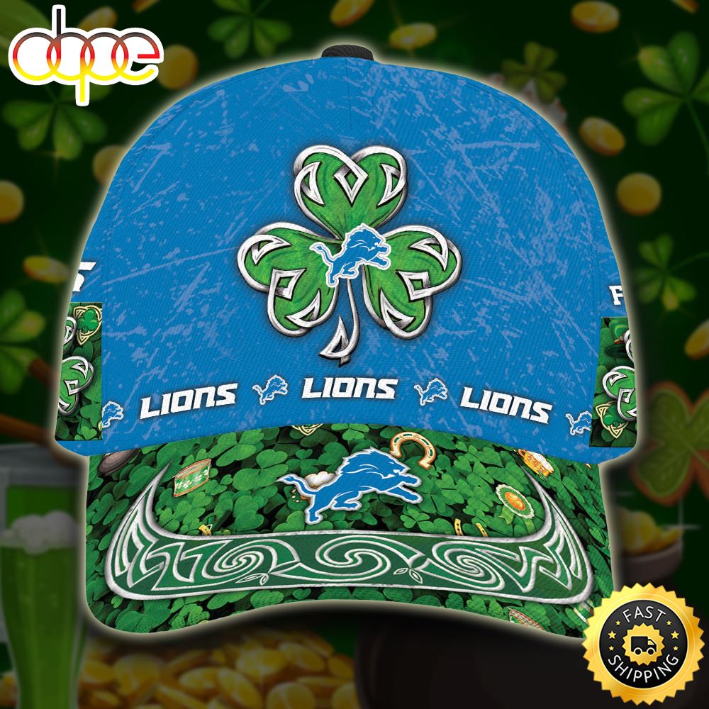 Personalized Detroit Lions St Patrick S Day All Over Print 3D Classic Cap TPH Weql6q.jpg