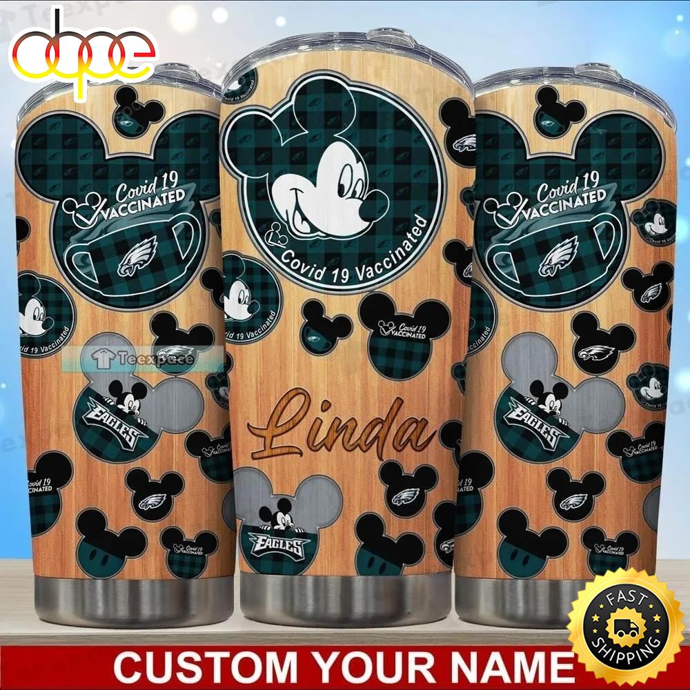 Personalized Eagles Mickey Mouse Safeguard Tumbler
