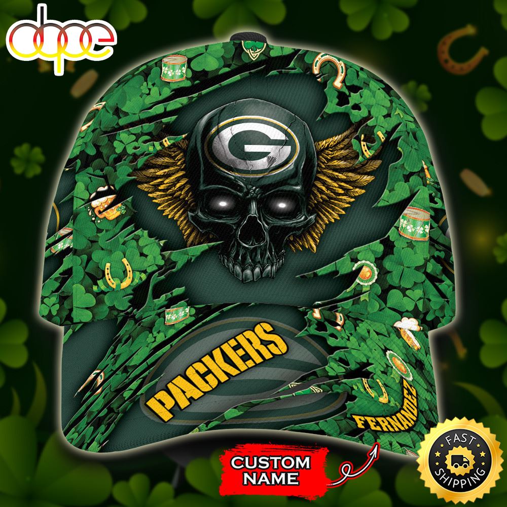 Personalized Green Bay Packers St Patrick S Day All Over Print 3D Classic Cap TPH S35gez.jpg