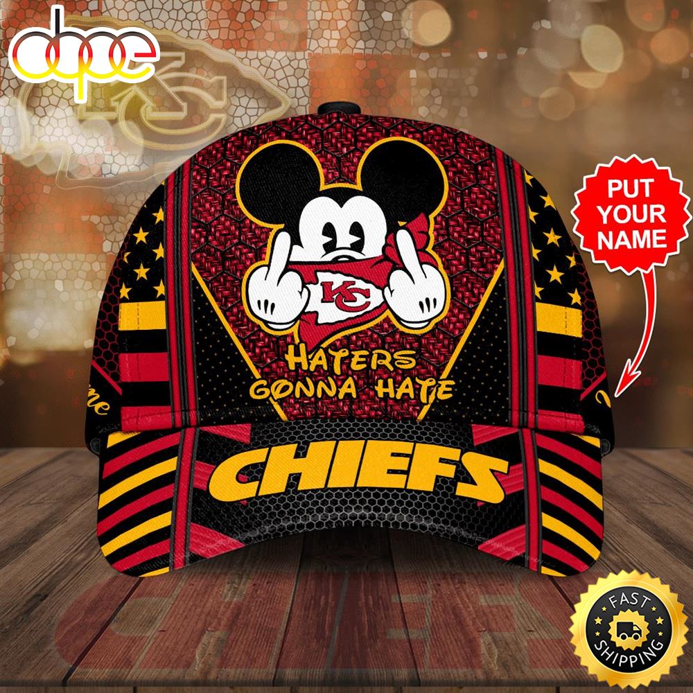 Personalized Kansas City Chiefs Mickey Mouse Hater Gonna Hate All Over Print 3D Classic Baseball CapHat Merpcm.jpg