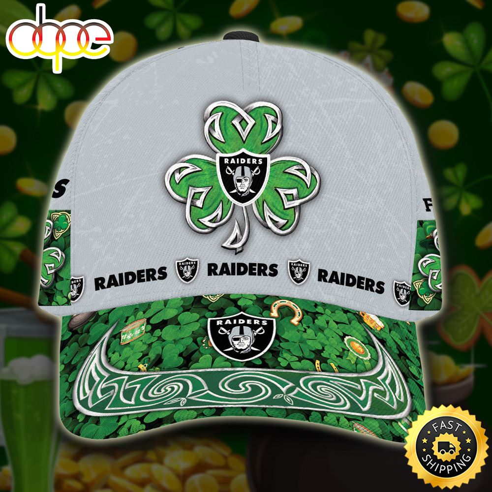 Personalized Las Vegas Raiders St Patrick S Day All Over Print 3D Classic Cap TPH Wcplpw.jpg