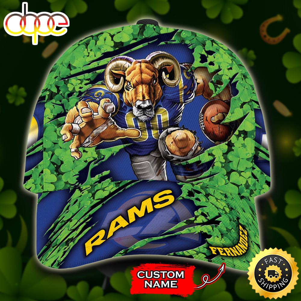 Personalized Los Angeles Rams St Patrick S Day Mascot All Over Print 3D Classic Cap TPH F5ql3q.jpg