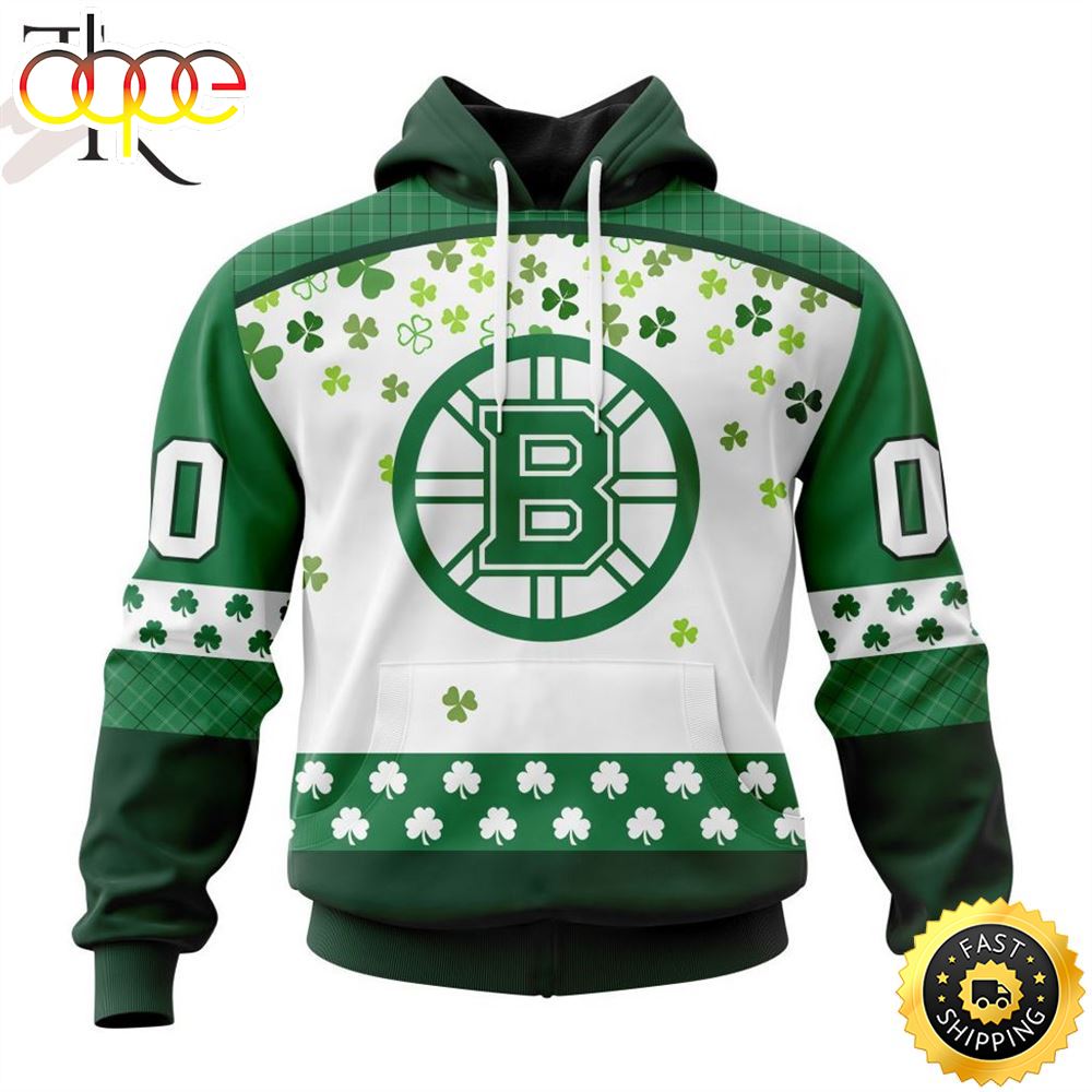 Personalized NHL Boston Bruins Special Design For St. Patrick Day Hoodie