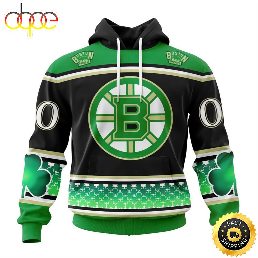 Boston Bruins Custom Men's Green Hockey Fight nCoV Limited Jersey