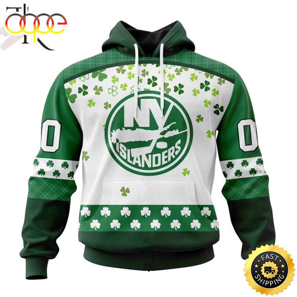 Personalized NHL New York Islanders Special Design For St. Patrick Day Hoodie Abincg.jpg