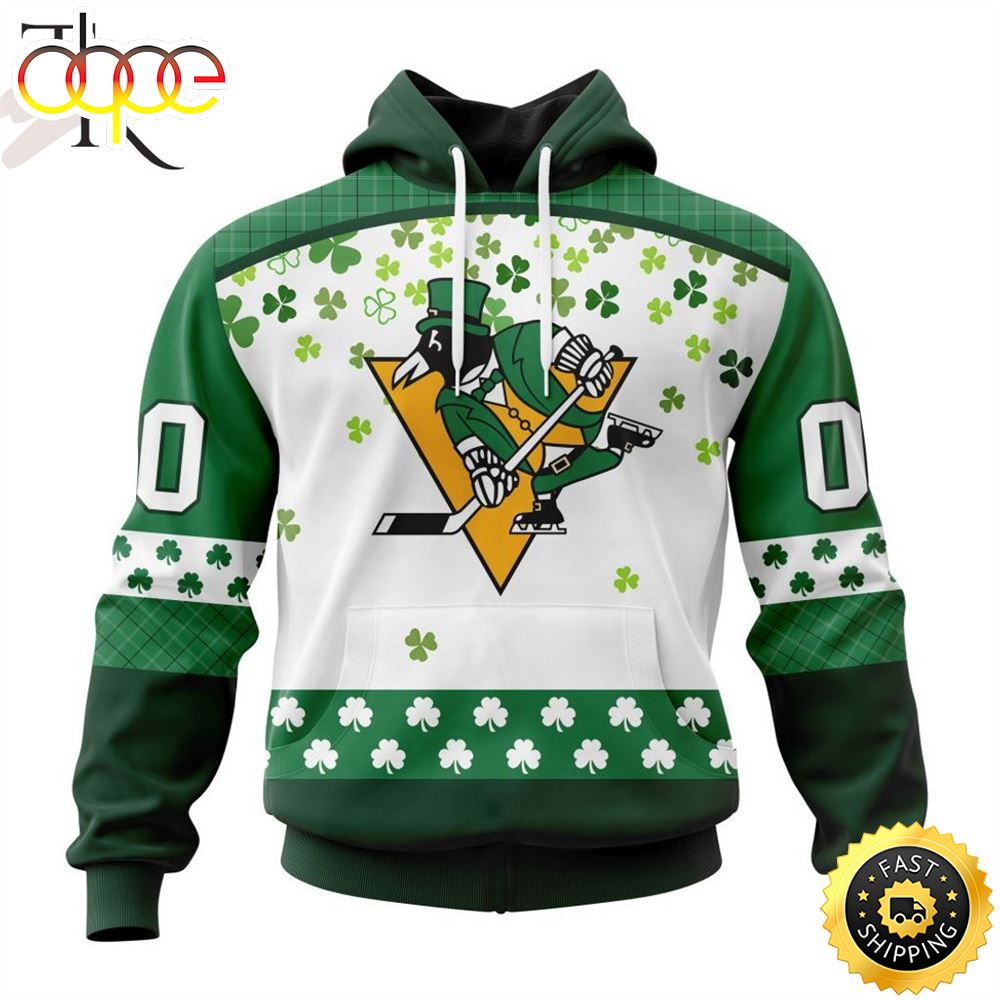 Personalized NHL Pittsburgh Penguins Special Design For St. Patrick Day Hoodie S5zszc.jpg