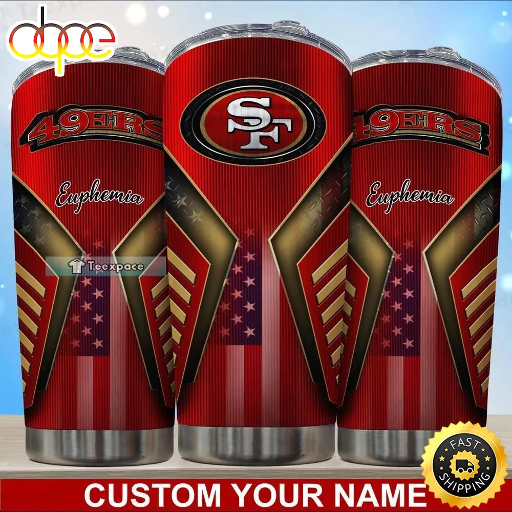 Personalized Name 49ers American Sports Fans Tumbler