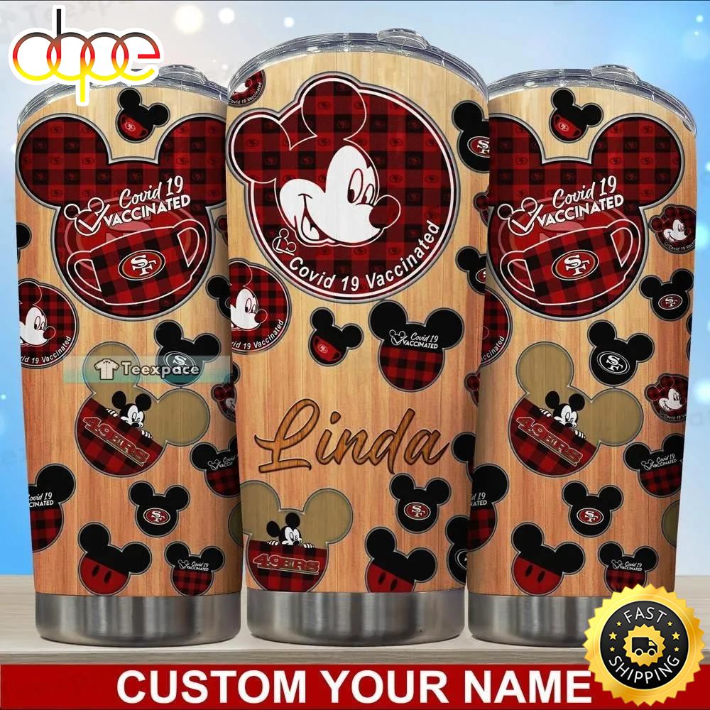 Personalized Name 49ers Mickey Mouse Guaranteed Tumbler
