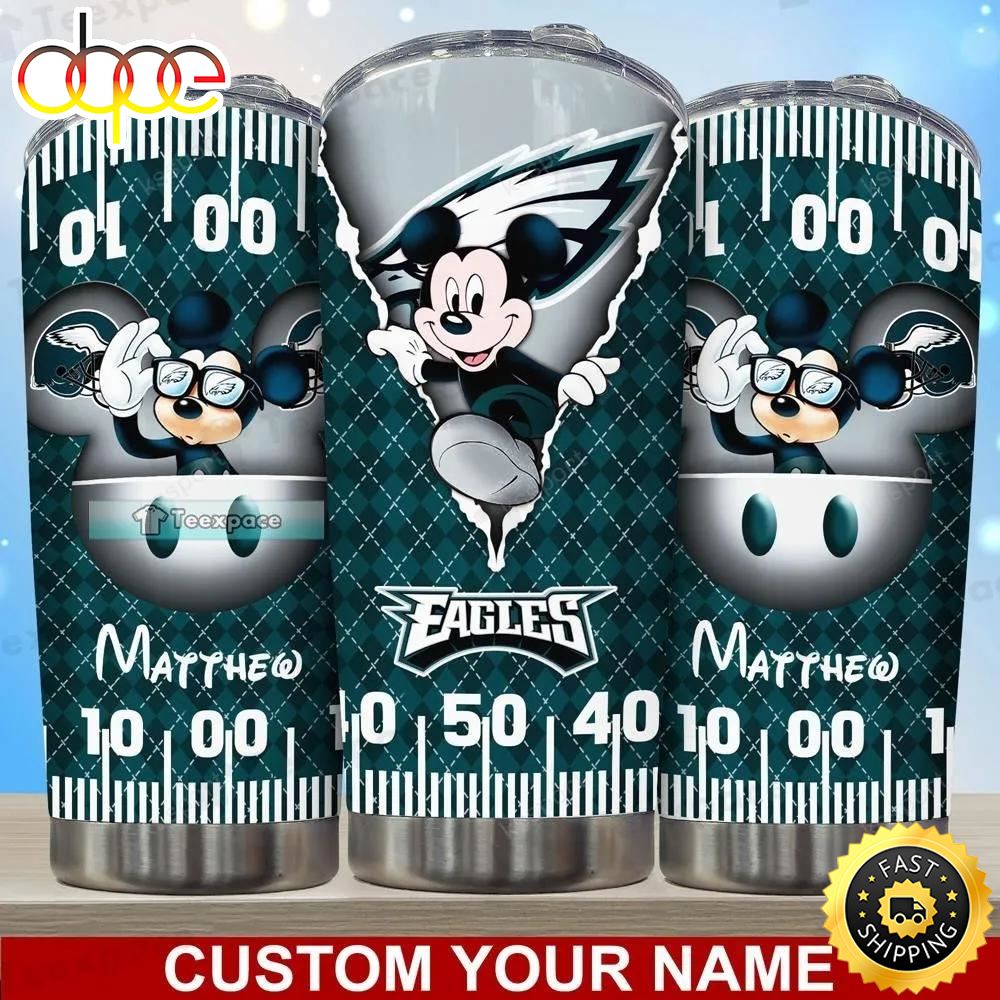 Personalized Name Eagles Mickey The Observer Tumbler