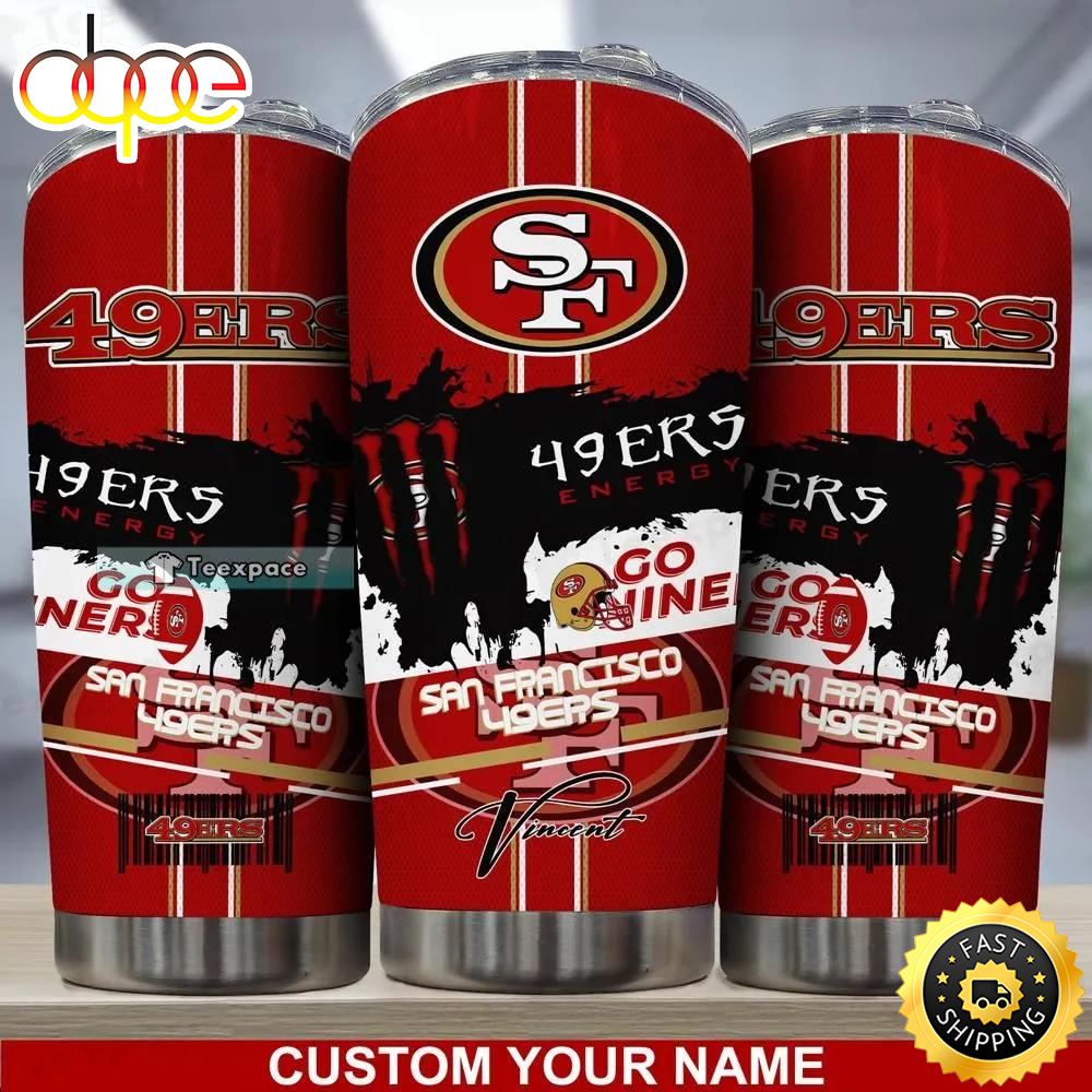 Personalized Name San Francisco 49ers Go Niners Tumbler