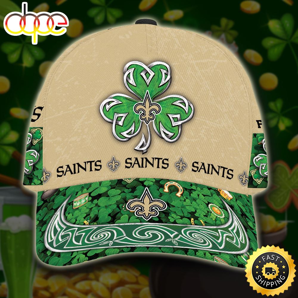 Personalized New Orleans Saints St Patrick S Day All Over Print 3D Classic Cap TPH Oie1rf.jpg