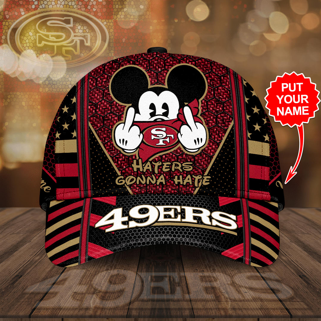 Personalized San Francisco 49ers Mickey Mouse Hater Gonna Hate All Over Print 3D Classic Baseball CapHat D4iyhx.jpg