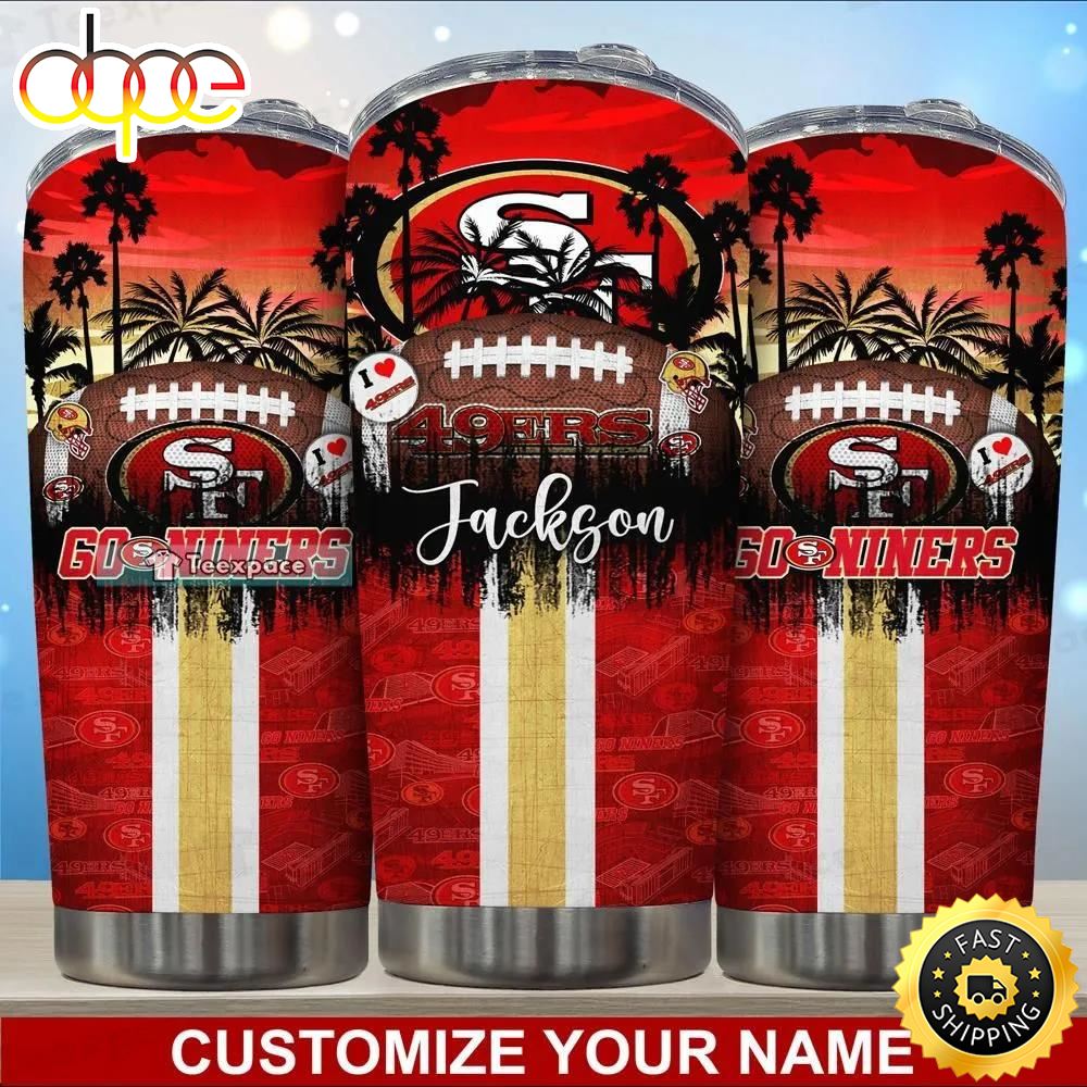 Personalized San Francisco 49ers Palm Beach Tumbler