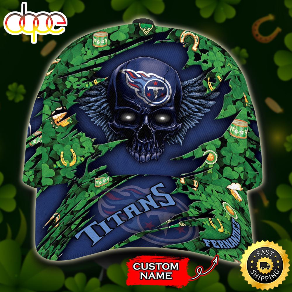 Personalized Tennessee Titans St Patrick S Day Skull All Over Print 3D Classic Cap TPH Aeajbg.jpg