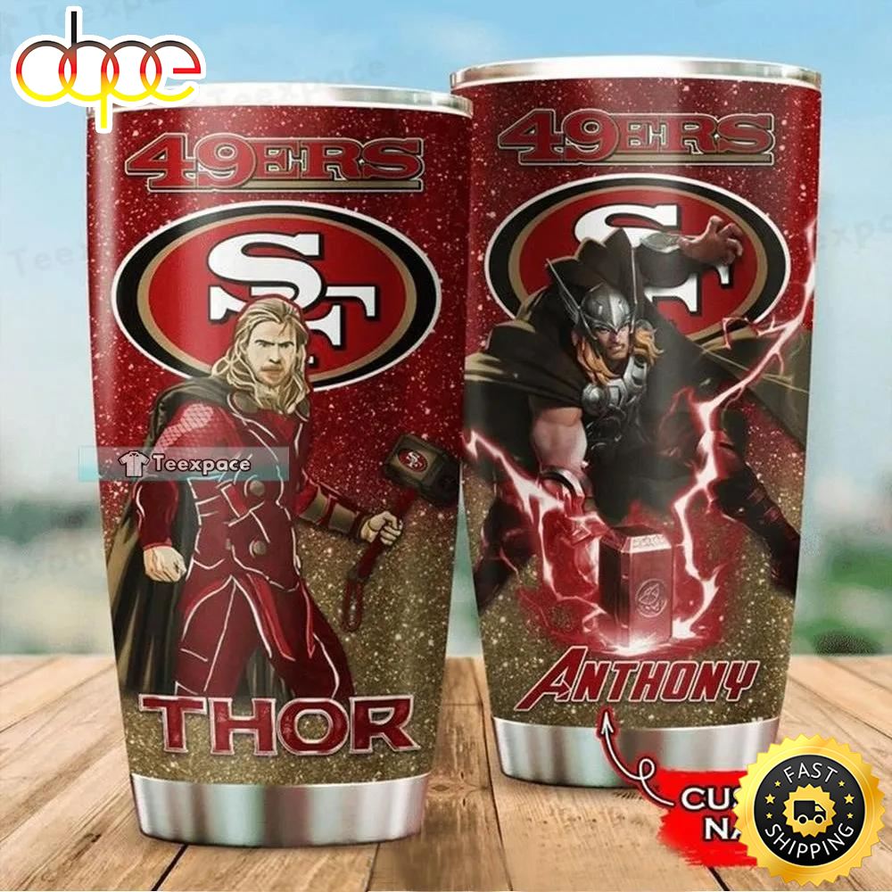 Personalized Thor San Francisco 49ers Thunder Tumbler
