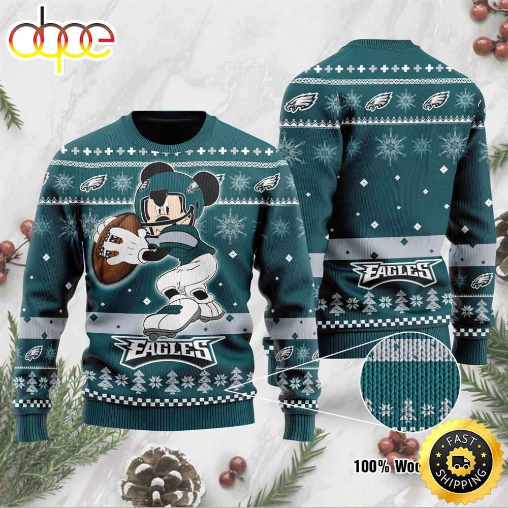 Philadelphia Eagles Mickey Mouse Funny Ugly Christmas Sweater Perfect Holiday Gift I2kggi.jpg