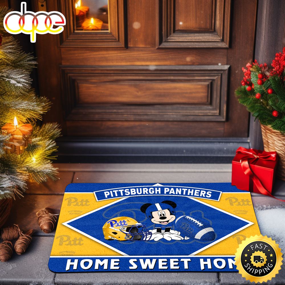 Pittsburgh Panthers Doormat Sport Team And MK Doormat FootBall Fan Gifts ArtsyWoodsy.Com Lg60pj.jpg
