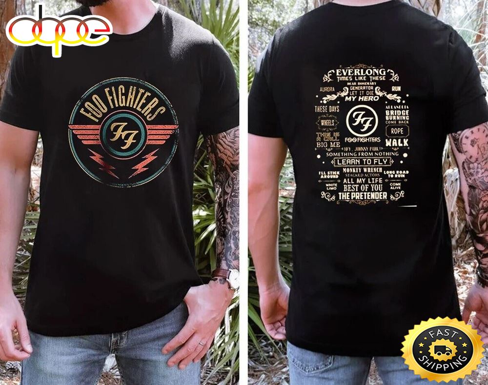 Rare Foo Fighters Shirt Rock N Roll Band T Shirt