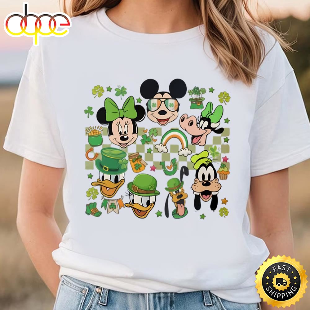 Retro Mickey And Friends St Patricks Day Shirt, Disney Lucky Shirt Tshirt