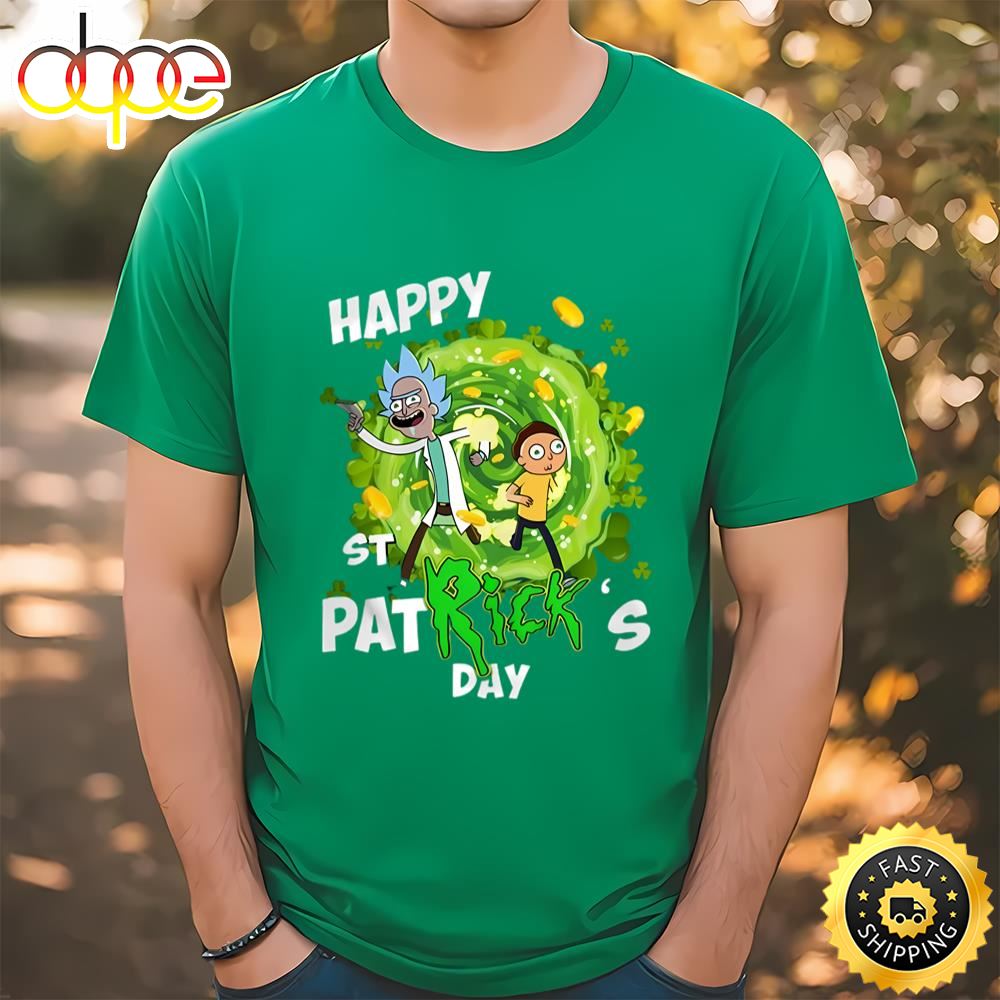 Rick And Morty Happy St Patrick Day Shirt T Shirt