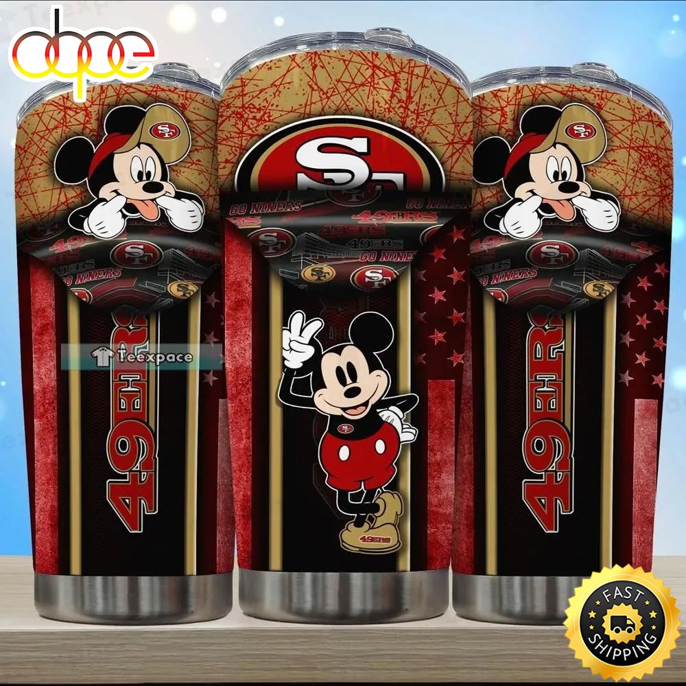 San Francisco 49ers Mickey In The Stands Tumbler
