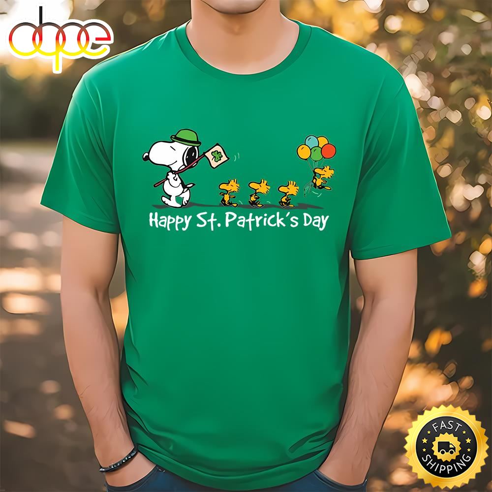 Shamrock Snoopy St Patricks Day Shirt Happy St Patricks Day Shirts Tee