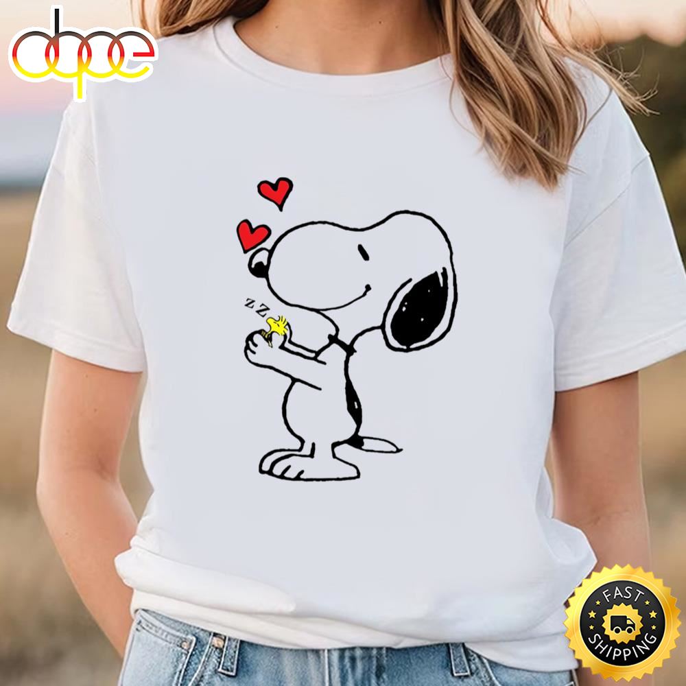 Snoopy And Woodstock Happy Valentine Day Gifts Shirt