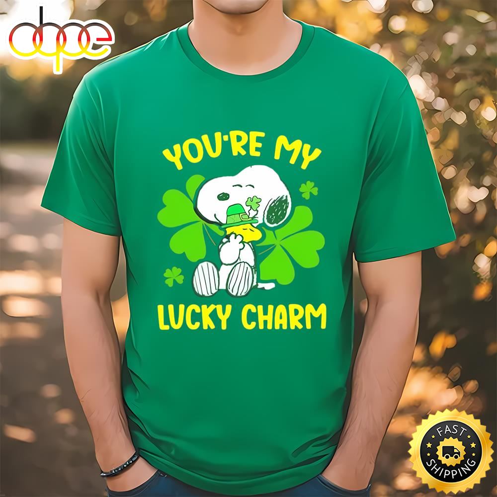 Snoopy And Woodstock You’re My Lucky Charm St Patrick’s Day Shirt Tshirt