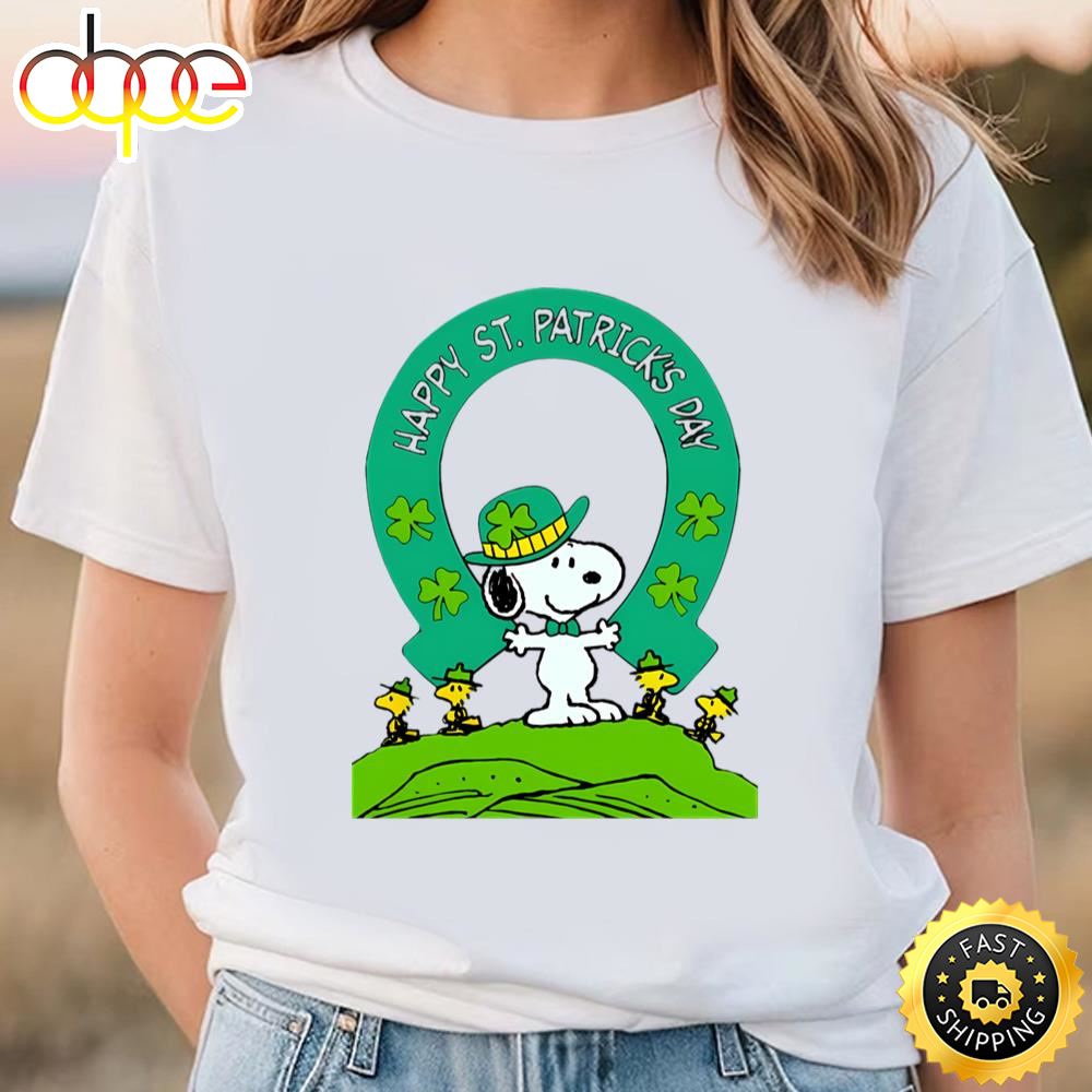 Snoopy Happy St. Patrick’s Day Shirt Tee