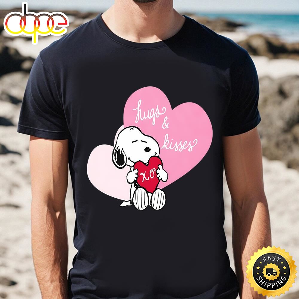 Snoopy Hugs And Kisses Valentine T Shirt